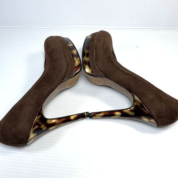 NEW Baby Phat Women's Stiletto Platform Pump Brown & Tortoise Shell Shoes 7.5M - Picture 8 of 13